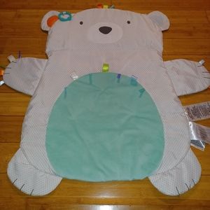 Bright Stars Tummy Time Prop And Play Colorful Bear Mat